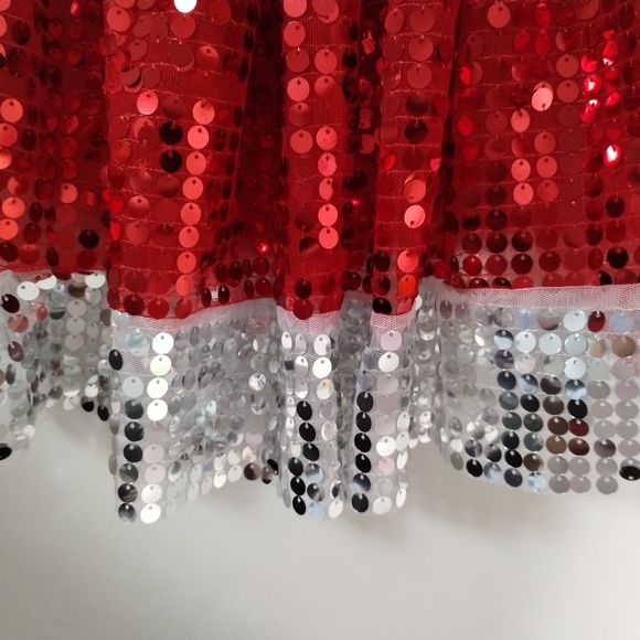 Sequined Santa Tutu Christmas Skirt One Size With Tags - Picture 6 of 7